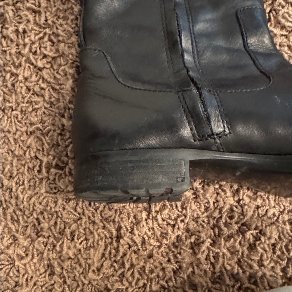 Lauren Ralph Lauren Black Leather Riding Boots - Picture 8 of 8